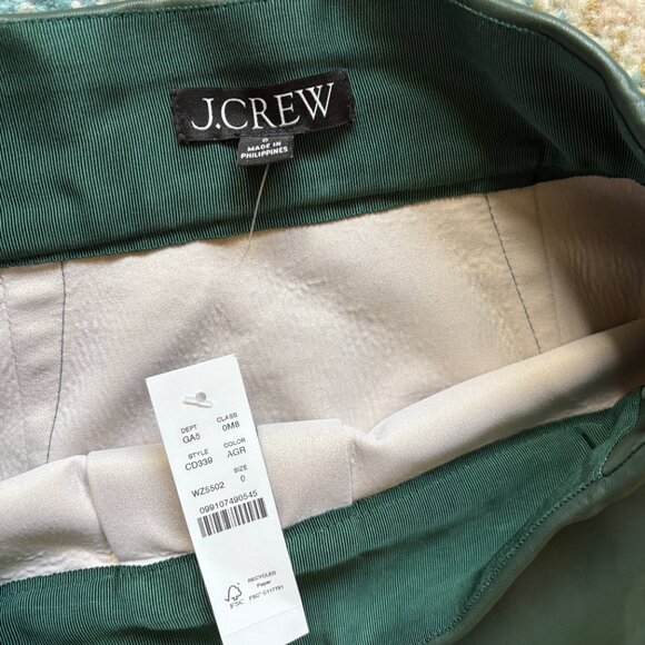Jcrew Center-pleat mini skirt in faux leather - Picture 4 of 5
